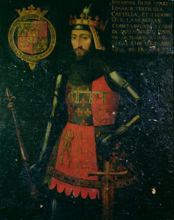 John of Gaunt, Duke of Lancaster (1340-99) (tempera on panel)
